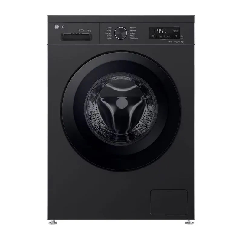 LG Front Load 8 kg 1400RPM ThinQ (Wi-Fi) Inverter Direct Drive - Black - F4Y2TYG6X