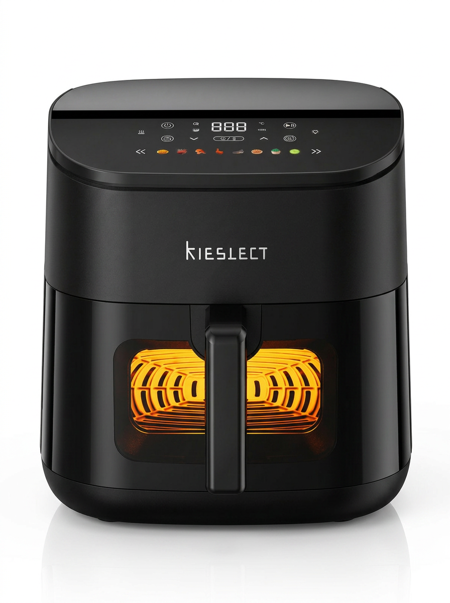 Kieslect Digital Air Fryer With Viewing Window 8L 2000W - AF800B-KS - Black