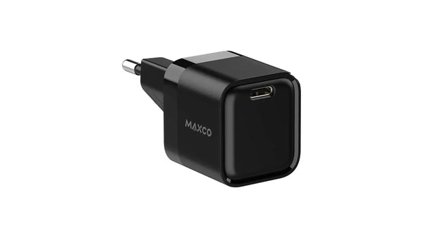<tc>شاحن ماكسكو MC11E GaN - شحن سريع 20W PD، تصميم مضغوط، قابس EU قياسي، حماية متكاملة - أسود</tc>