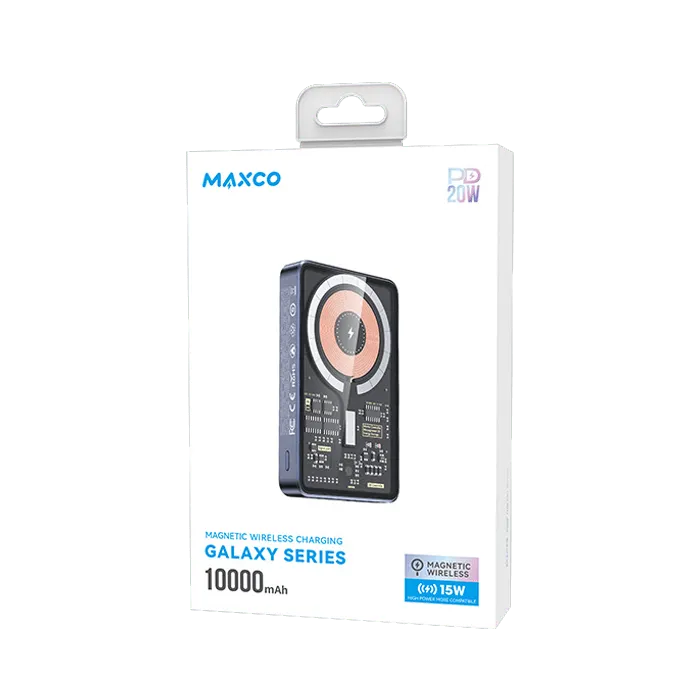 Maxco MP08 Galaxy Series 10000mAh Magnetic Wireless Charging 15W - Gray - XPRS