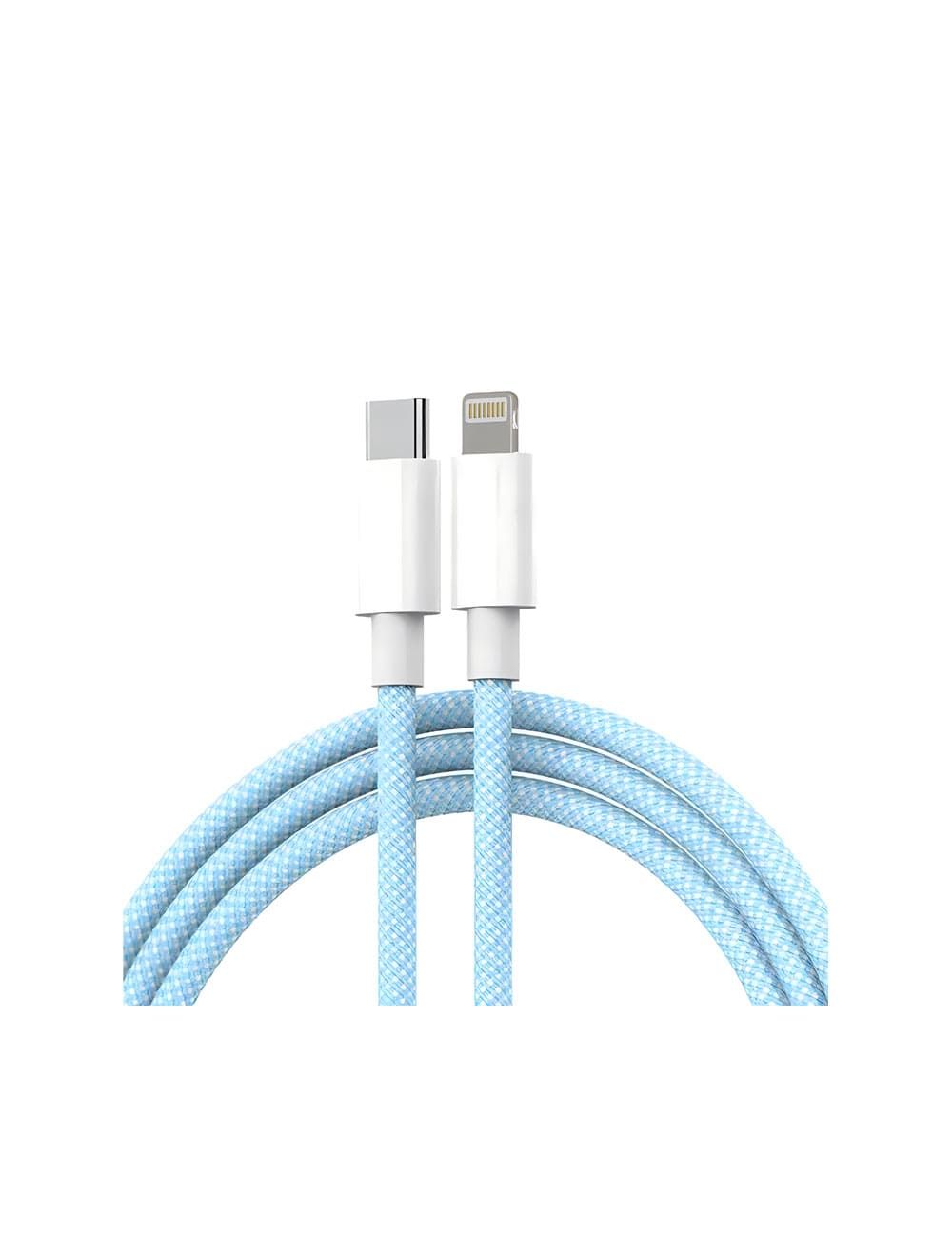 L'avvento USB-C To Lightning Cable New Woven 1.2M - Blue