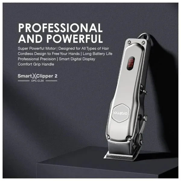 Oraimo Clipper Precise Blades for All Hair Types, 2.5 hrs Runtime OPC-CL30 Silver DS