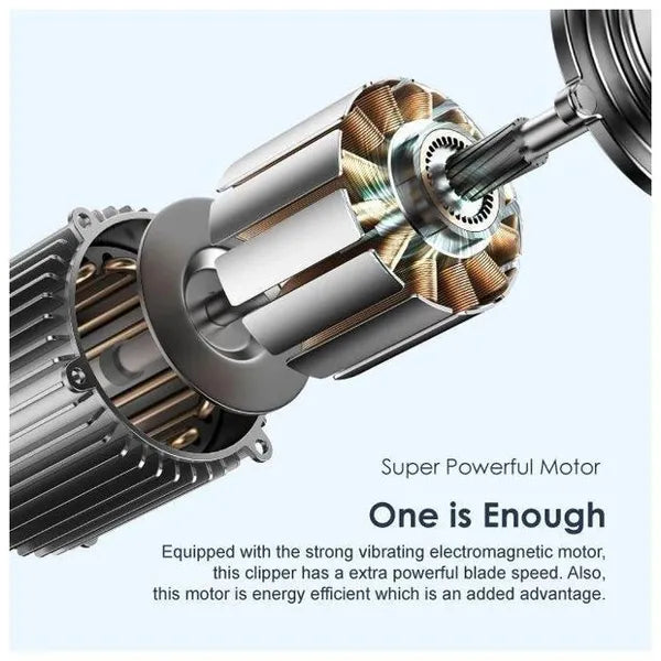 Oraimo Clipper Precise Blades for All Hair Types, 2.5 hrs Runtime OPC-CL30 Silver DS