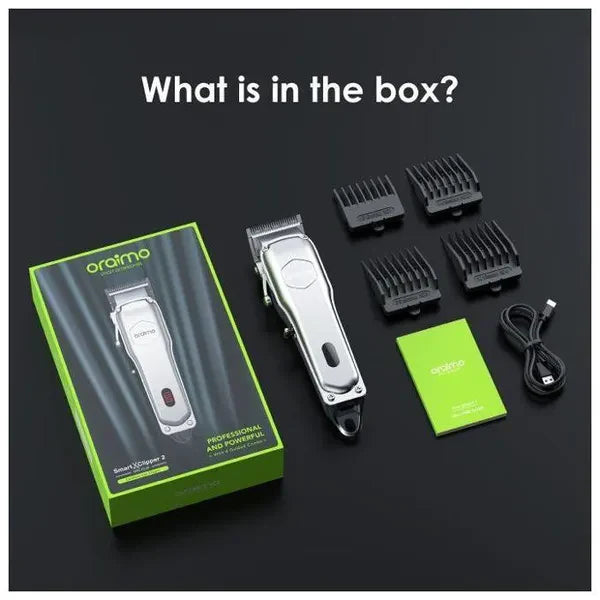 Oraimo Clipper Precise Blades for All Hair Types, 2.5 hrs Runtime OPC-CL30 Silver DS