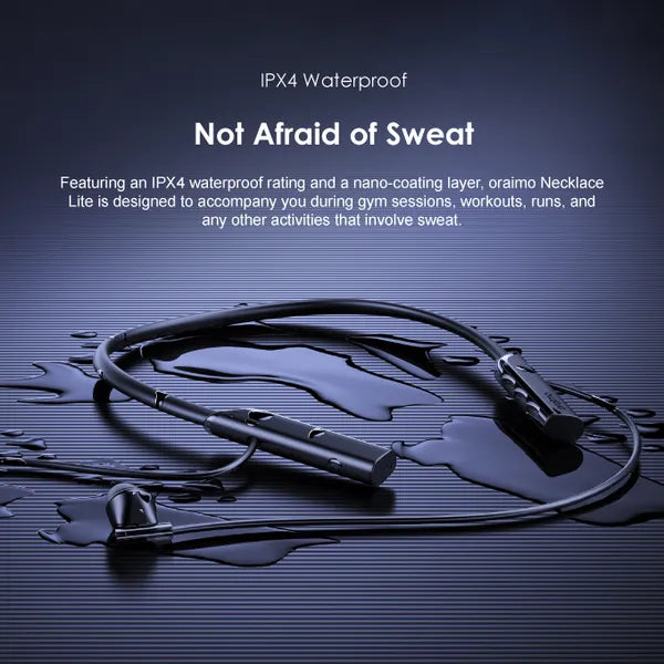 wireless structural vibration monitoring oraimo Necklace Lite Wireless Headphones – Call Vibration Feature
