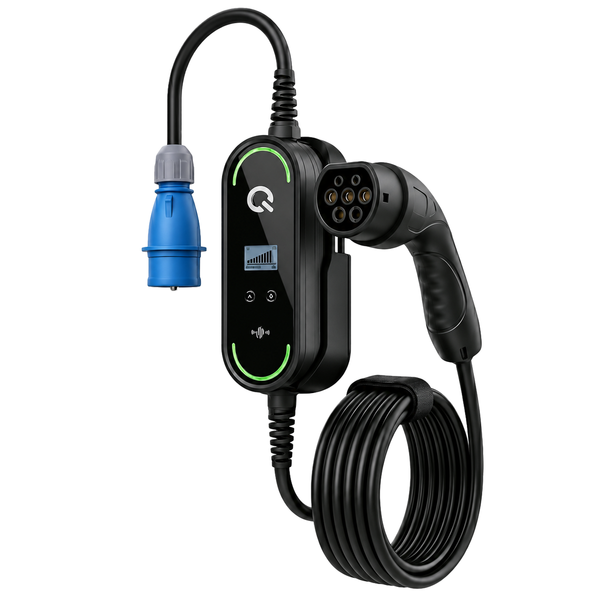 Quikr Smart Portable Charger 2-in-1, 22 kw, Type 2, 6m Cable (2-Years Warranty)