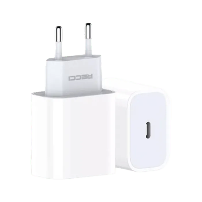 Recci RCT-P01E Travel Fast Charger PD 20W - White - XPRS