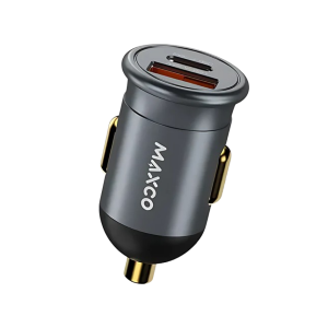 <tc>شاحن سيارة ماكسكو MQ06 - شحن سريع 30W، منفذين ذكيين، تصميم متين - رمادي</tc>