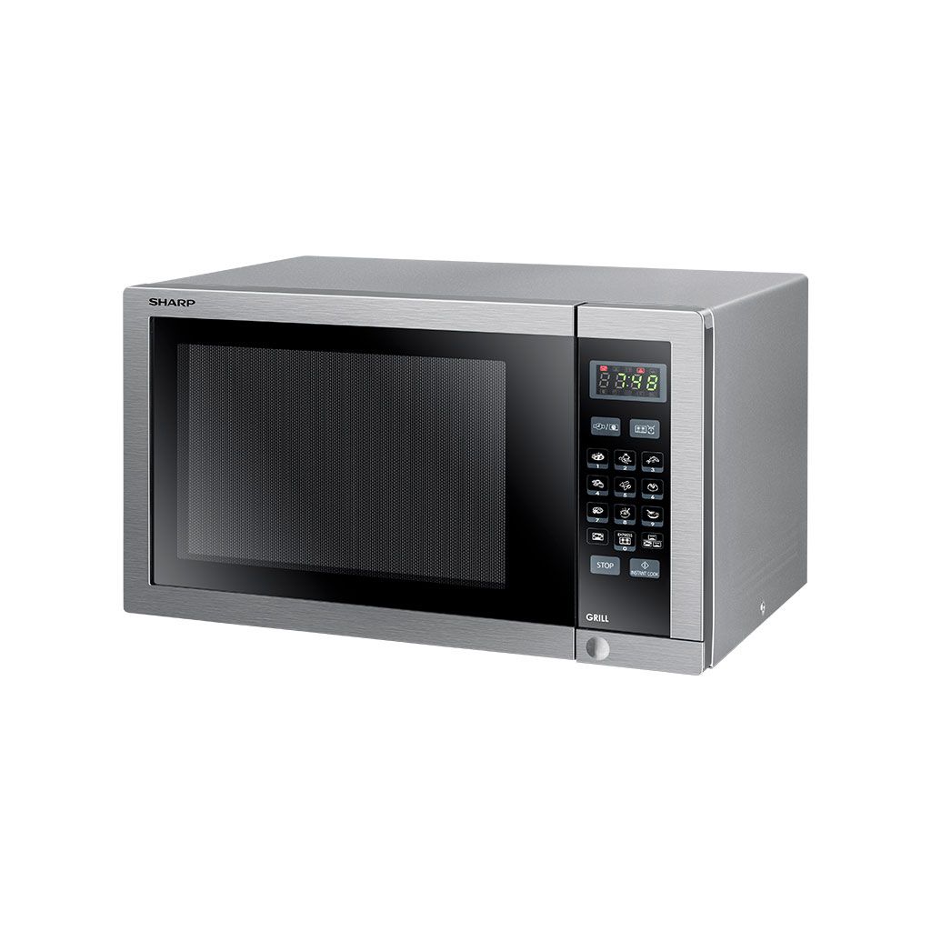 SHARP Microwave Grill 34 Liter 1000 Watt 9 Menus Stainless R-770AR(ST)