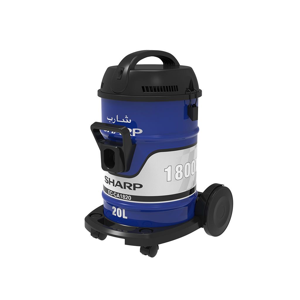 Sharp Pail Can Vacuum Cleaner 1800W Cloth Filter - Blue - EC-CA1820-X