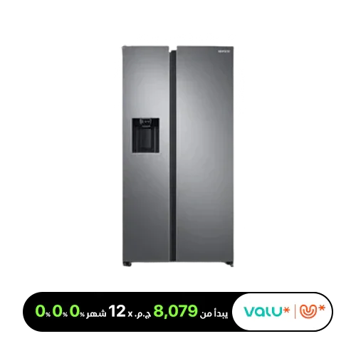 <tc>ثلاجة سامسونج بابين سايد باي سيد 634 لتر (23 قدم)، إنفرتر، موديل (RS68A8820S9/MR)</tc>