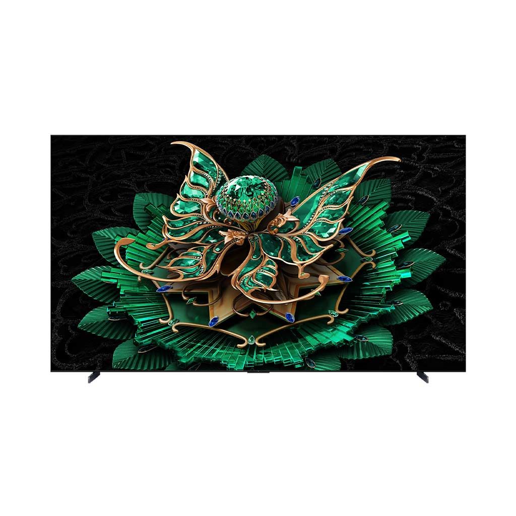 Front view of the TCL 55-inch 4K Smart Frameless QD-Mini LED TV 55C6K at XPRS.