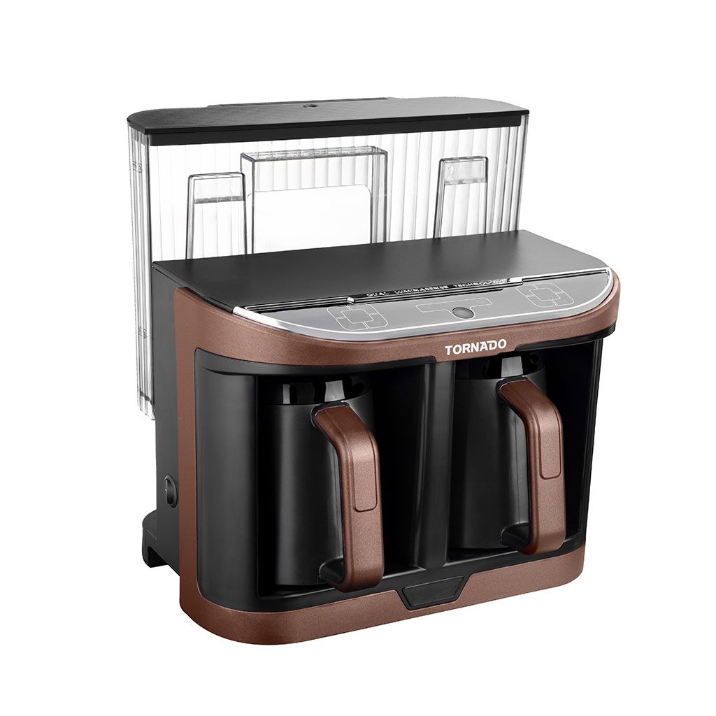 Tornado Automatic Turkish Coffee Maker 660ML - Brown x Black Water Tank - TCME-100D-PRO