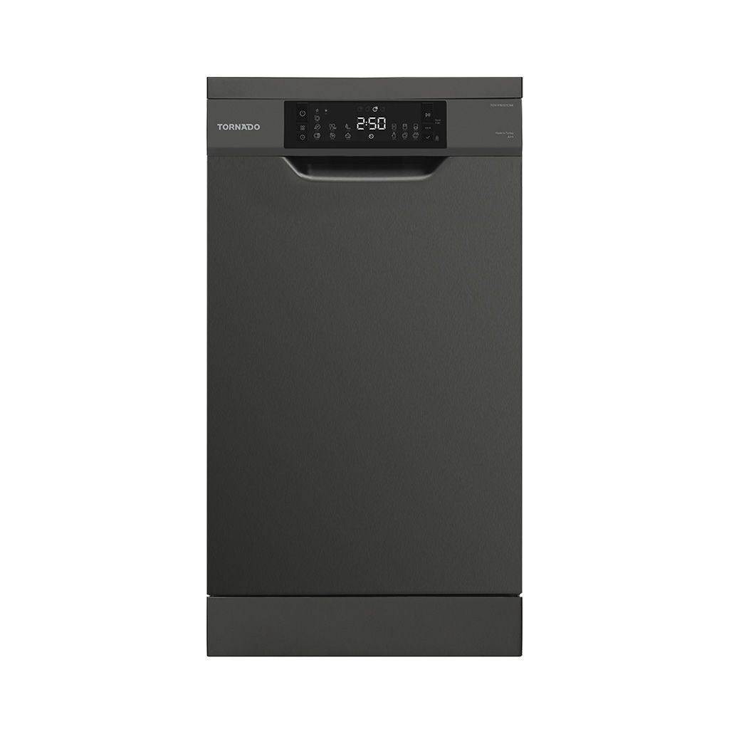 TORNADO Dishwasher 10 Person 45 cm Digital 7 Programs Black TDV-FN107CBK