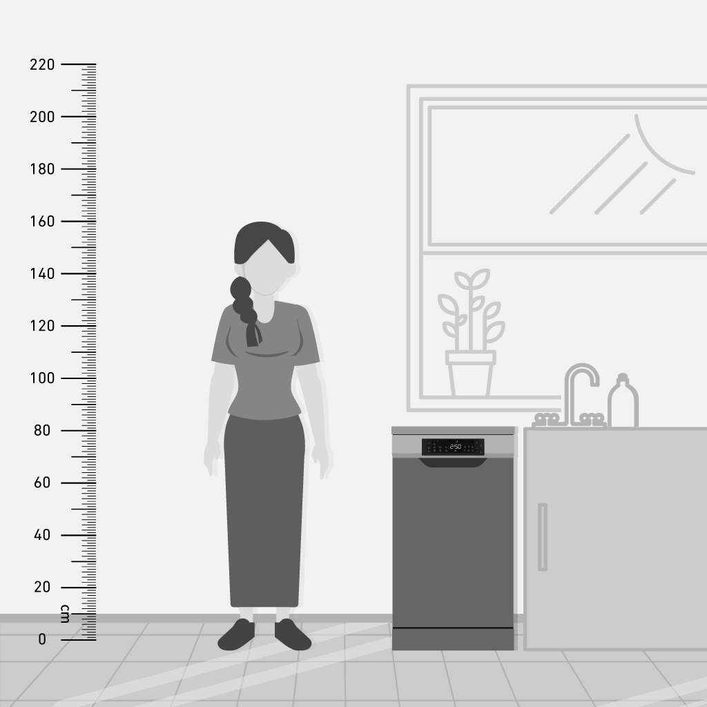 TORNADO Dishwasher 10 Person 45 cm Digital 7 Programs Black TDV-FN107CBK