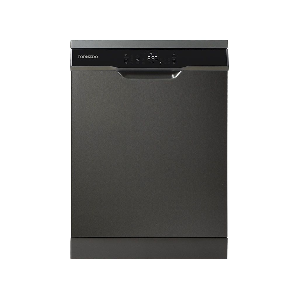 TORNADO Dishwasher 12 Person 60 cm Digital 8 Programs Dark Inox TDV-FN128CDX