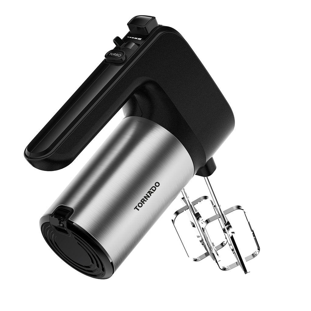 Tornado Hand Mixer 300W 6 Speeds Turbo Speed - Black - THM-300WL
