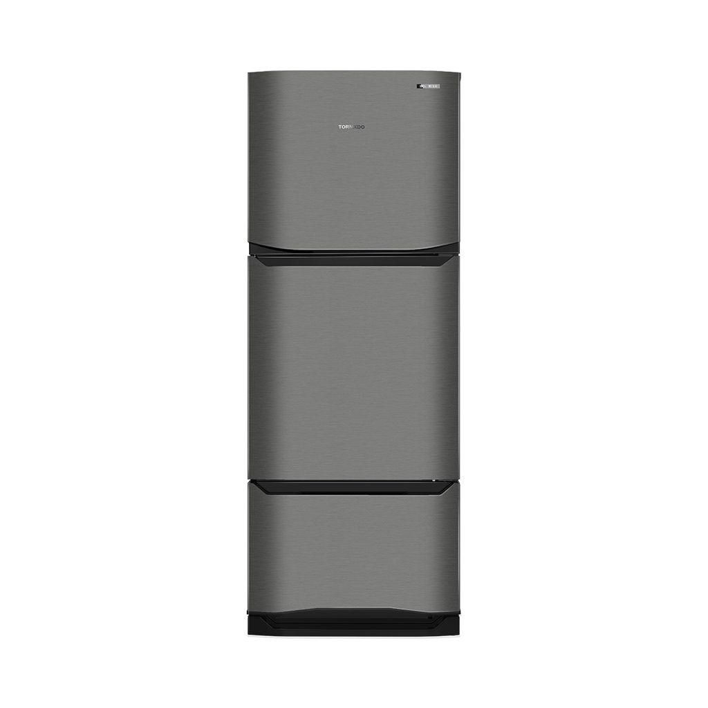 Tornado Refrigerator Inverter No Frost 351 Liter - Stainless - RF-45FTV-DST