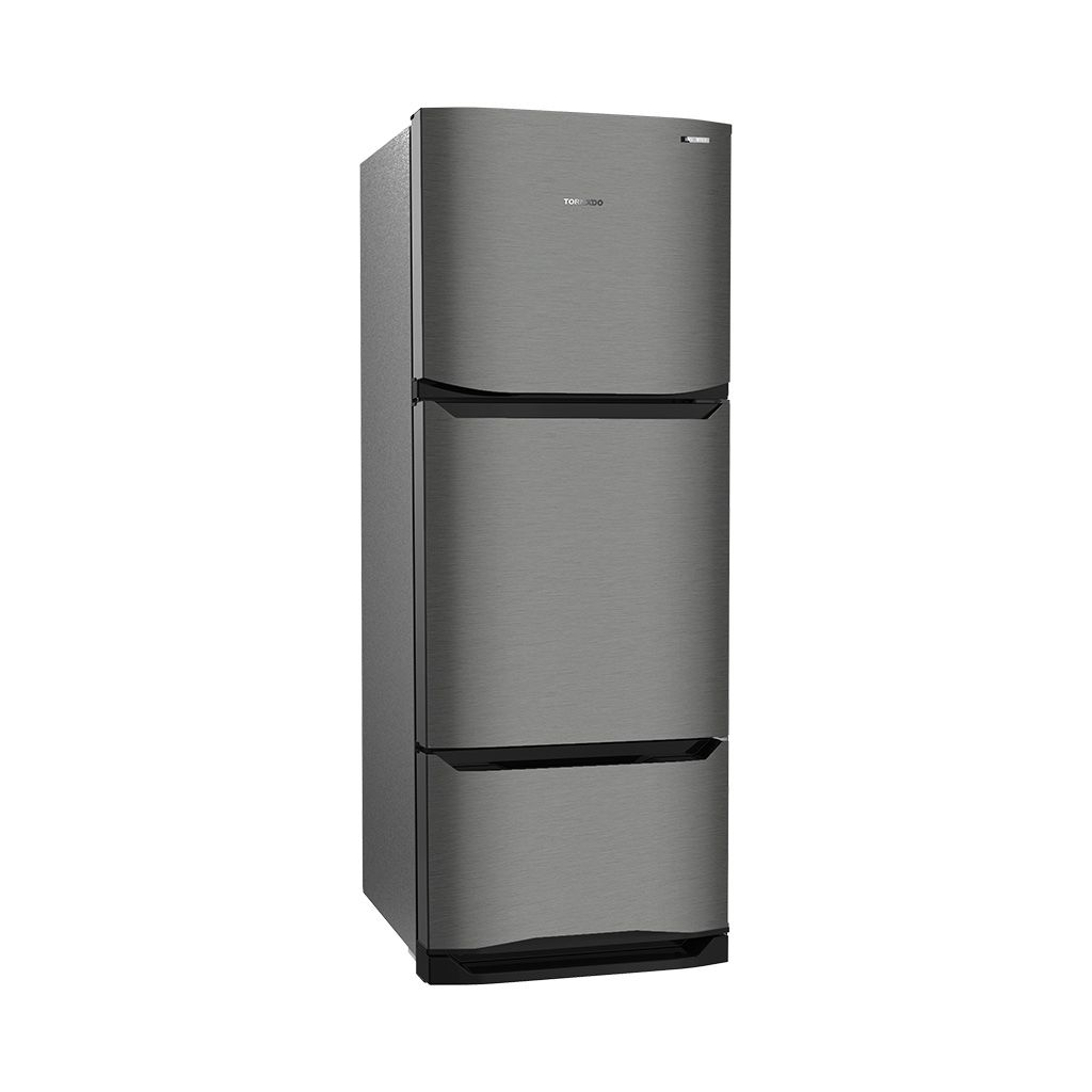 Tornado Refrigerator Inverter No Frost 351 Liter - Stainless - RF-45FTV-DST