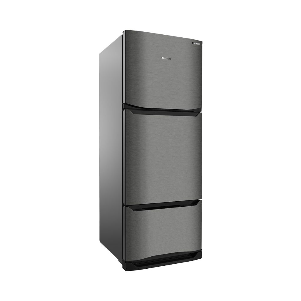 Tornado Refrigerator Inverter No Frost 351 Liter - Stainless - RF-45FTV-DST