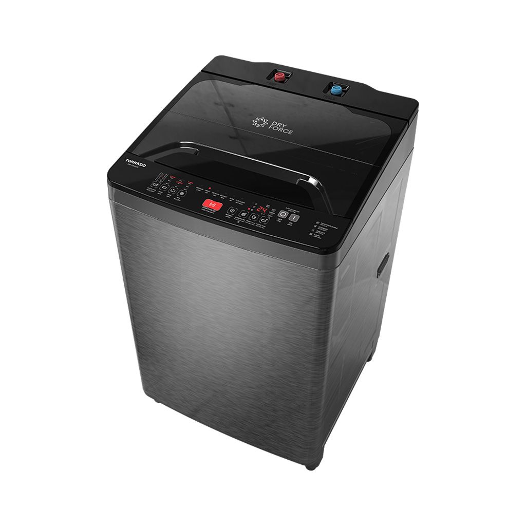 Tornado Washing Machine 12 Kg Pump Dark Silver TWT-TLN12LDS