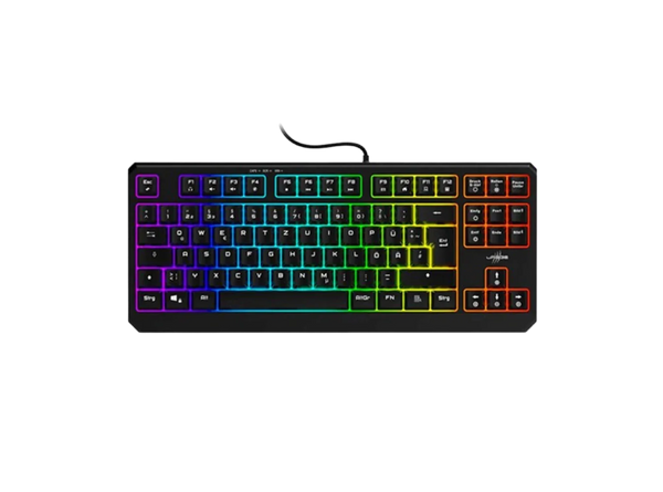 <tc>كيبورد جيمينج يوريج إكسودس 450 ميتال - مفاتيح ميكانيكية، إضاءة RGB احترافيه، تصميم متين - أسود</tc>