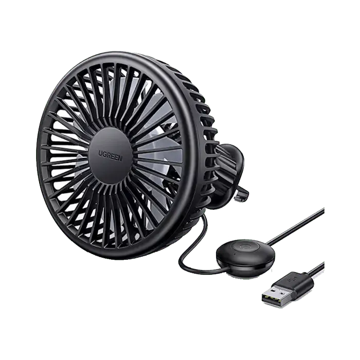 Ugreen Car Vent-Mounted USB Electric Fan - Black - XPRS