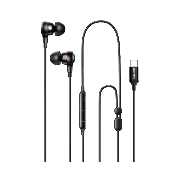 Ugreen In-Ear EarPhones with Type-C Connector - Black - XPRS