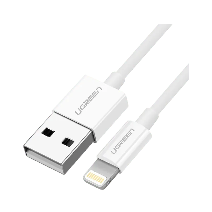 Ugreen USB-A to Lightning Charging Cable 2.4A (1M) - White - XPRS