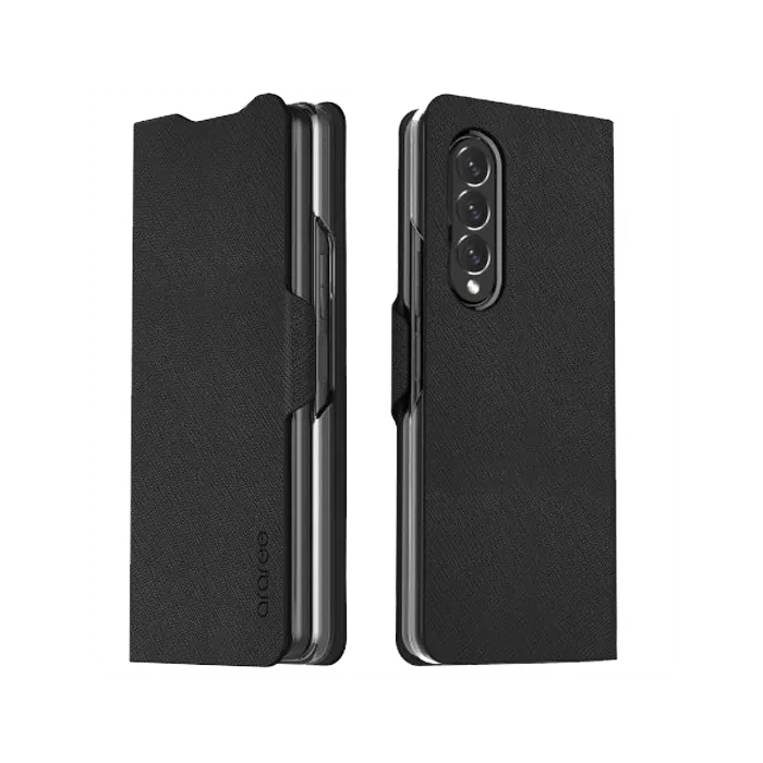 Araree GP-FFF926KDABK Bonnet Samsung Galaxy Z Fold 3 Wallet Stand Case - Black - XPRS