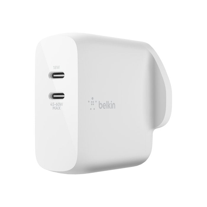 Belkin-Boost-Charge-Dual-USB-C-PD-GaN-Wall-Charger-63W - XPRS