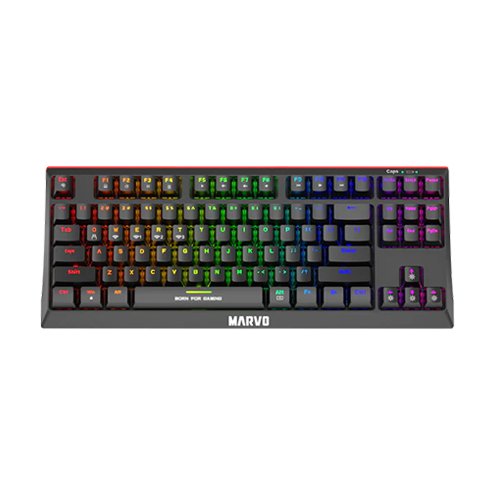 Marvo K660 Wired Membrane Gaming Keyboard - Black - XPRS