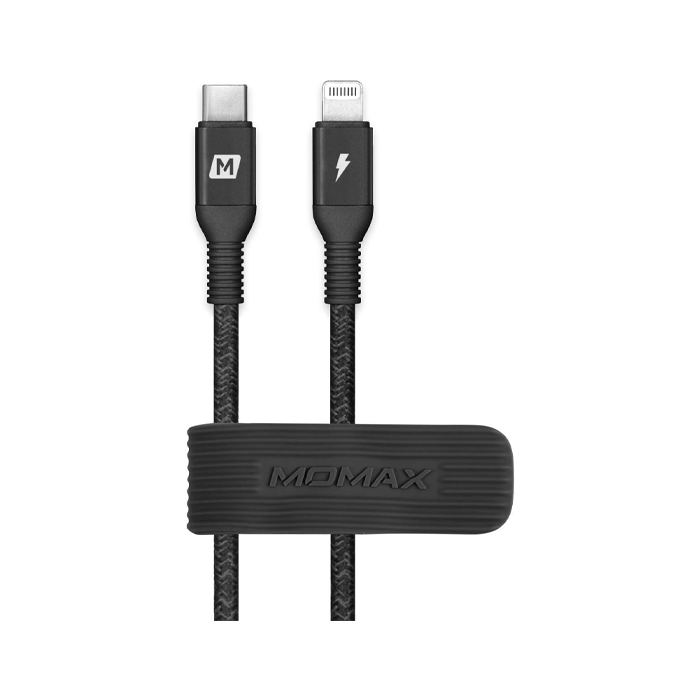 Momax Elite-Link Lightning to USB-C Cable (3M)- Black - XPRS