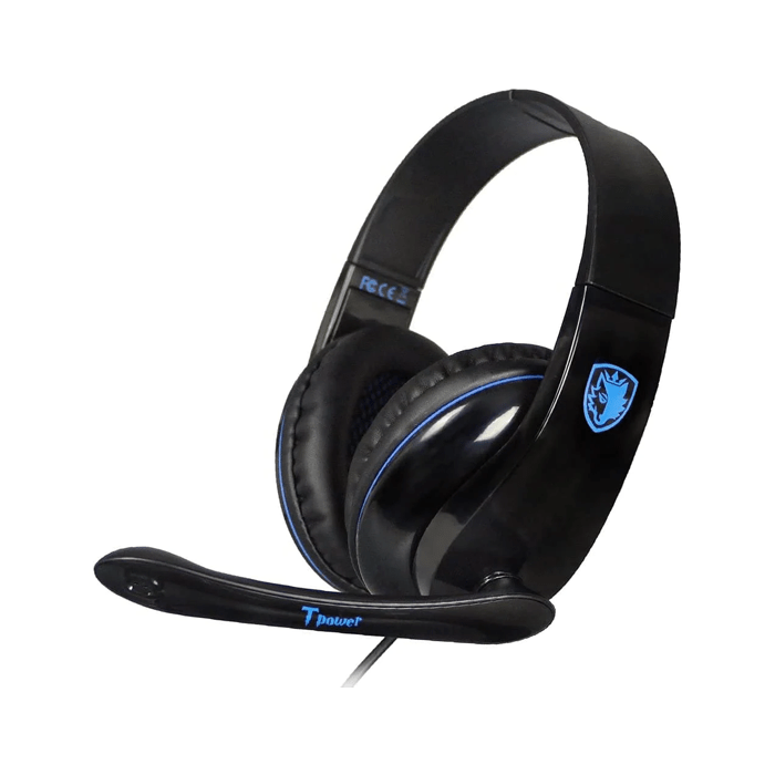 Sades T-Power Gaming Headset With Mic - Black/Blue - XPRS