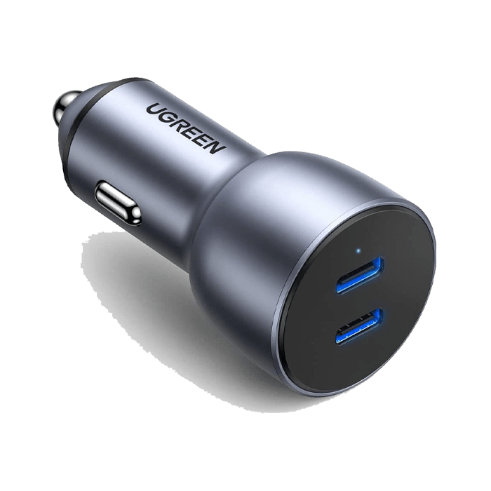 Ugreen Dual USB-C 40W PD Car Charger - Space Grey - XPRS