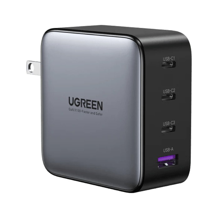 Ugreen Nexode 100W 4-Port PD GaN Fast Charger - Black - XPRS