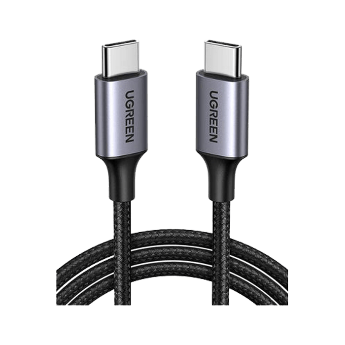 Ugreen USB 2.0C M/M Round Cable Nickel Plating Aluminum Shell (1M) - Black - XPRS